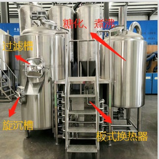 豪鲁三器两体糖化设备